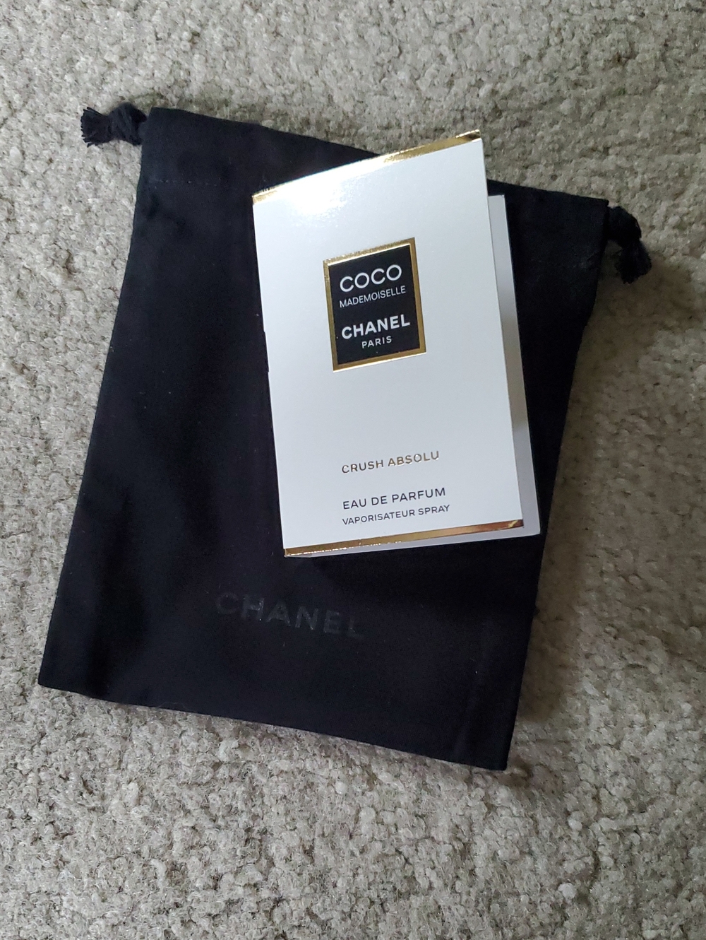 Chanel Coco Mademoiselle Crush Absolu Sample And Pouch
